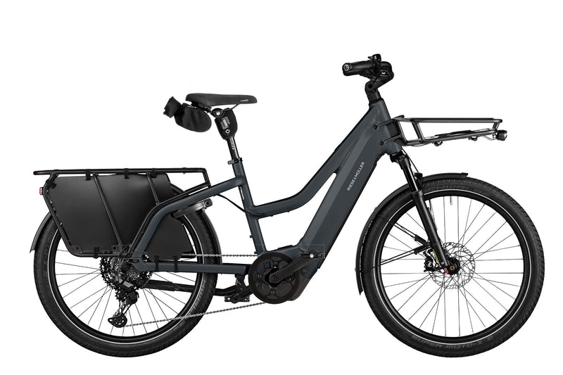 Last inn bildet i gallerivisningen, Riese &amp; Müller Multicharger3 Mixte Touring Family i fargen Utility Grey/Black Matt
