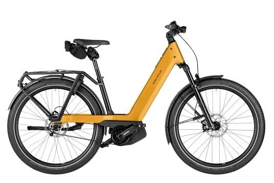 Riese & Müller Nevo5 pinion i fargen Gul (Golden Yellow)