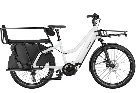 Riese & Müller Multicharger3 Mixte FAMILY i fargen Hvit (Pearl White/Black)
