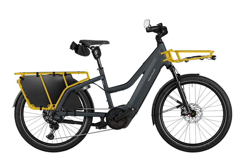 Last inn bildet i gallerivisningen, Riese &amp; Müller Multicharger3 Mixte Touring Family i fargen Curry (Utility Grey/Curry)
