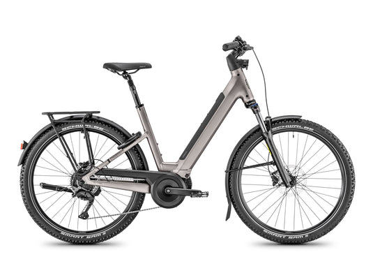 Moustache Xroad 2 600Wh Open i fargen Grå (Titanium)