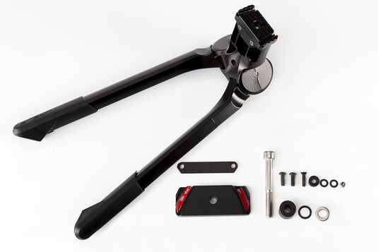 R&M Multicharger Vario dobbeltstøtte sort / Bipod vario MY21 300 mm