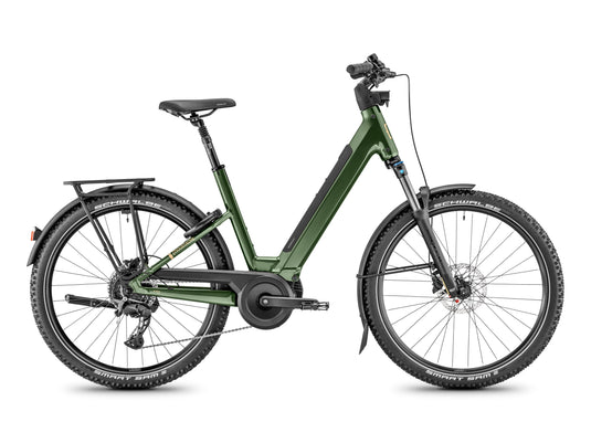 Moustache Xroad 4 600Wh Open i fargen Grønn (Green)