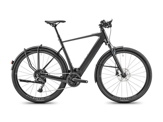 Moustache Dimanche 28 Urban 400Wh 2026 i fargen Svart (Black glossy)