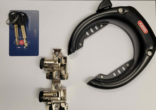 Abus 5755L + 2x batterilås ramme XPlus