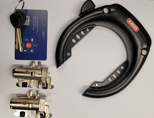 Abus 5755L + 2x batterilås ramme Smart System