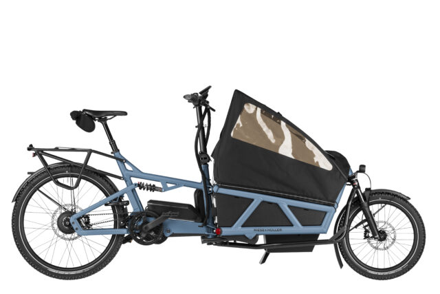 Load5 60 – fulldempet lastesykkel med 200 kg totalvekt, 60 cm lasteflate, dropper-setepinne og mulighet for ABS/IBS og DualBattery. Perfekt for familie, pendling og helgeturer.