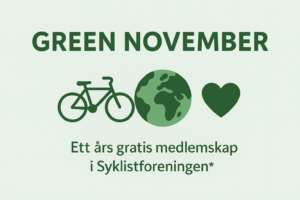 Kjøp elsykkel få 1 års medlemskap i syklistforeningen