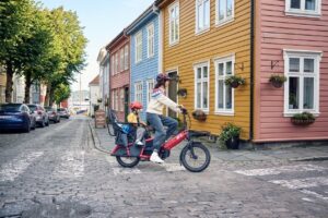 elsykkel familie longtail